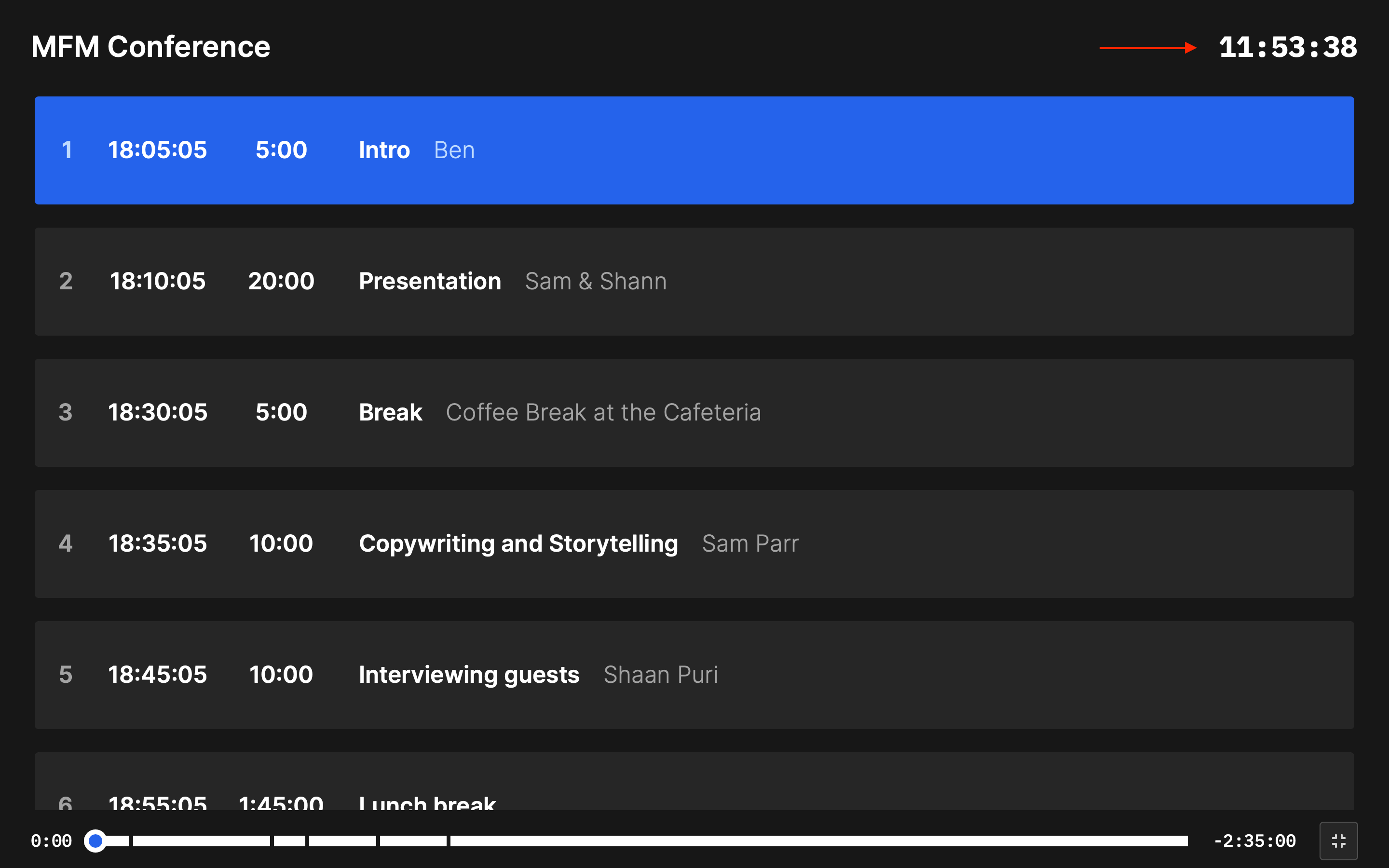 The time of day is automatically adjusted to the local timezone and browser settings