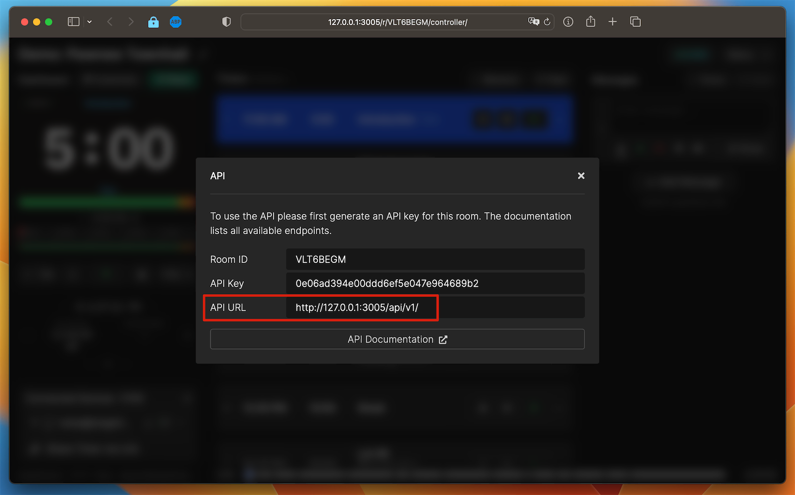 API details
