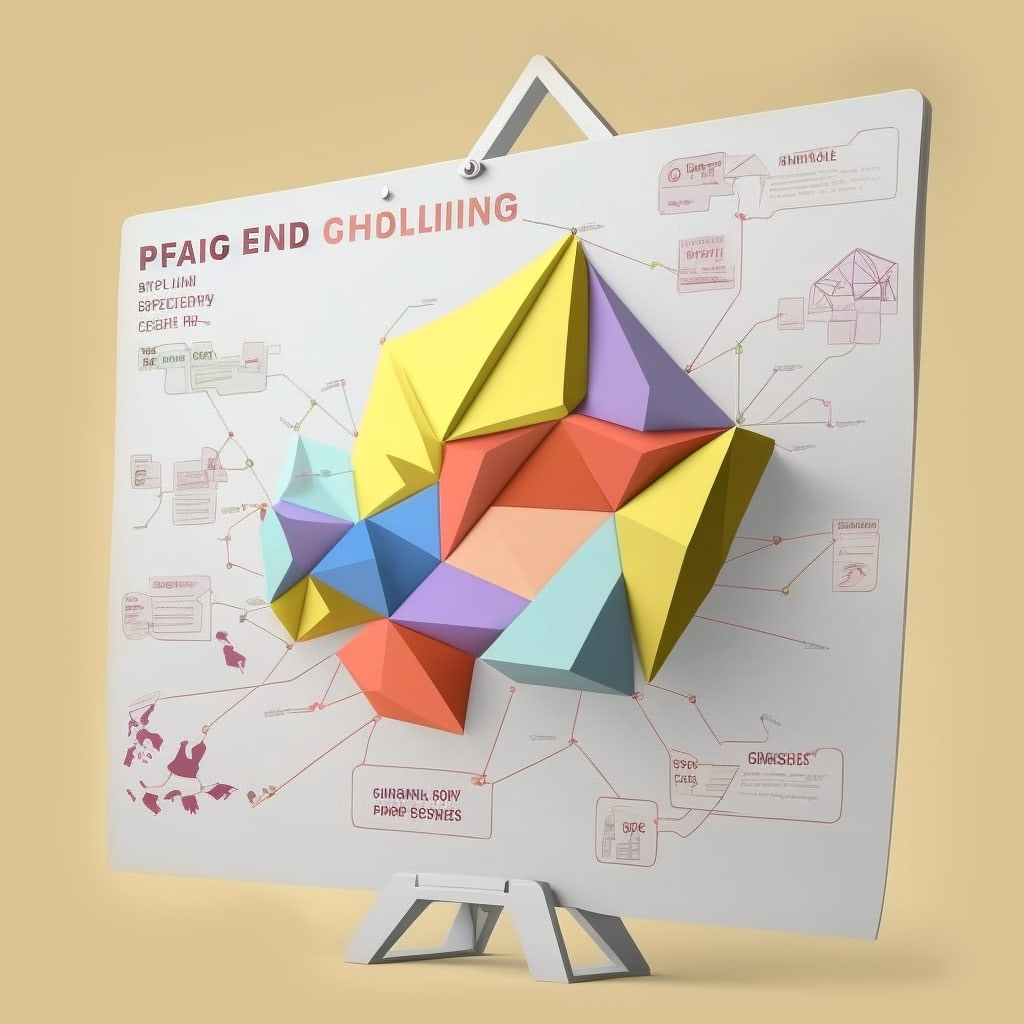 Flip chart with scribbles